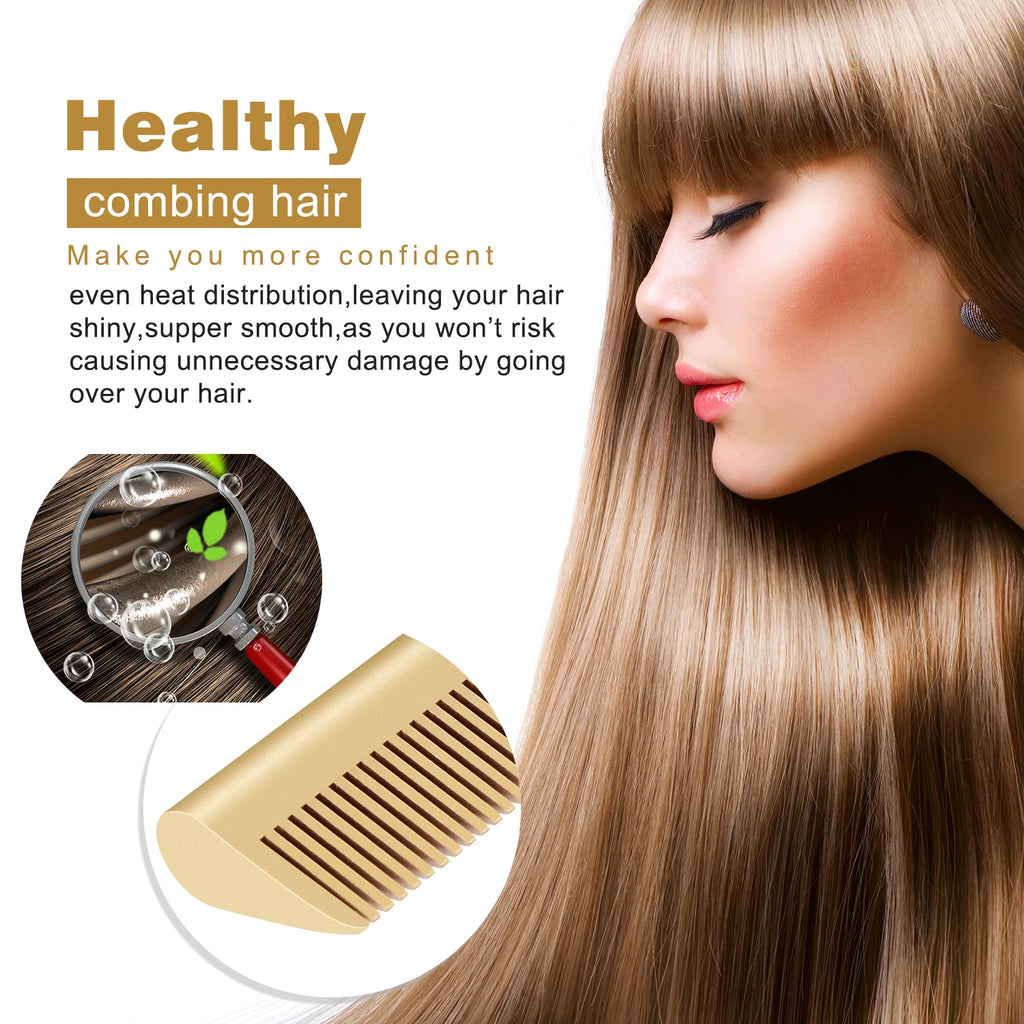 Hot comb straightener