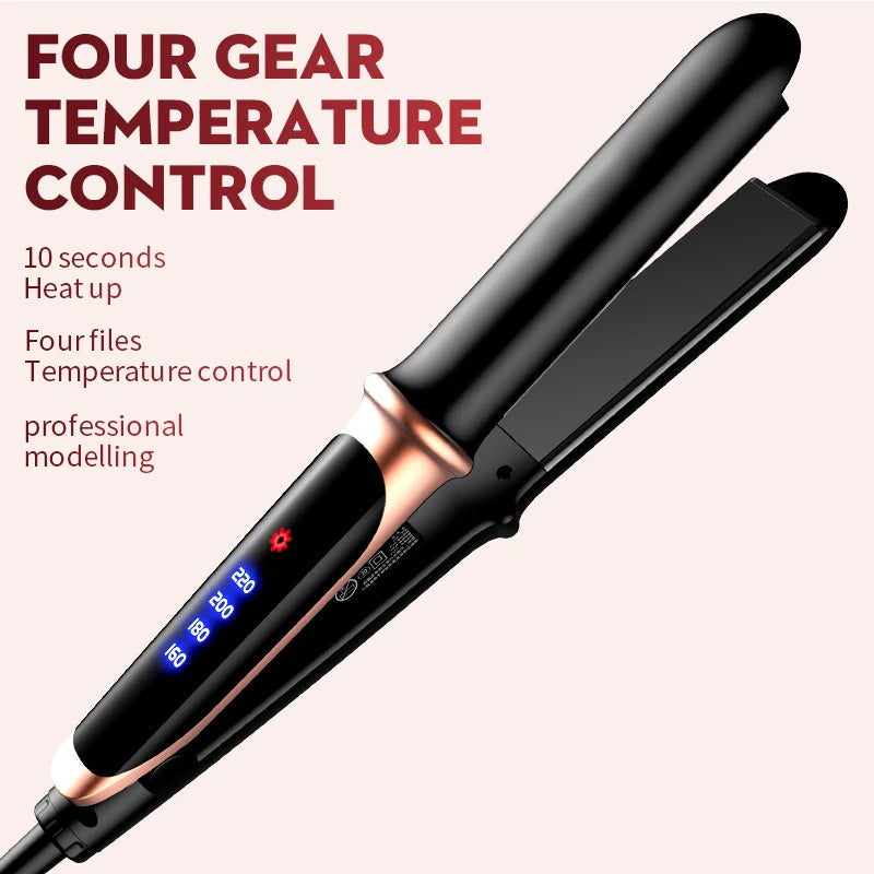 2 in 1 professional hair straightener and curler with ceramic plates